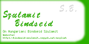 szulamit bindseid business card